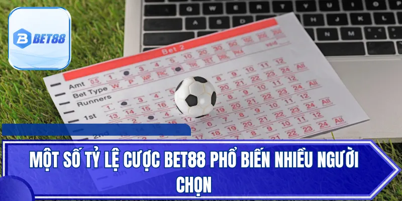 Một số tỷ lệ cược BET88 phổ biến nhiều người chọn